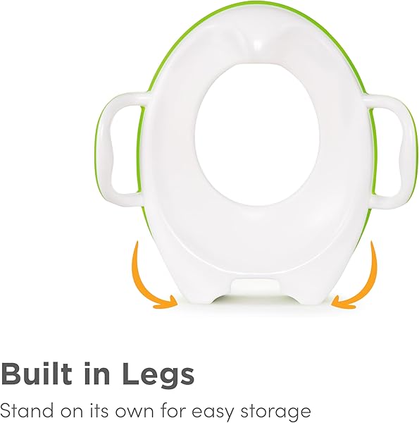 Munchkin Sturdy Potty Seat | Potty Training Toilet Seat with Handles and Legs | Ideal for Toddler and Children | Green - 3