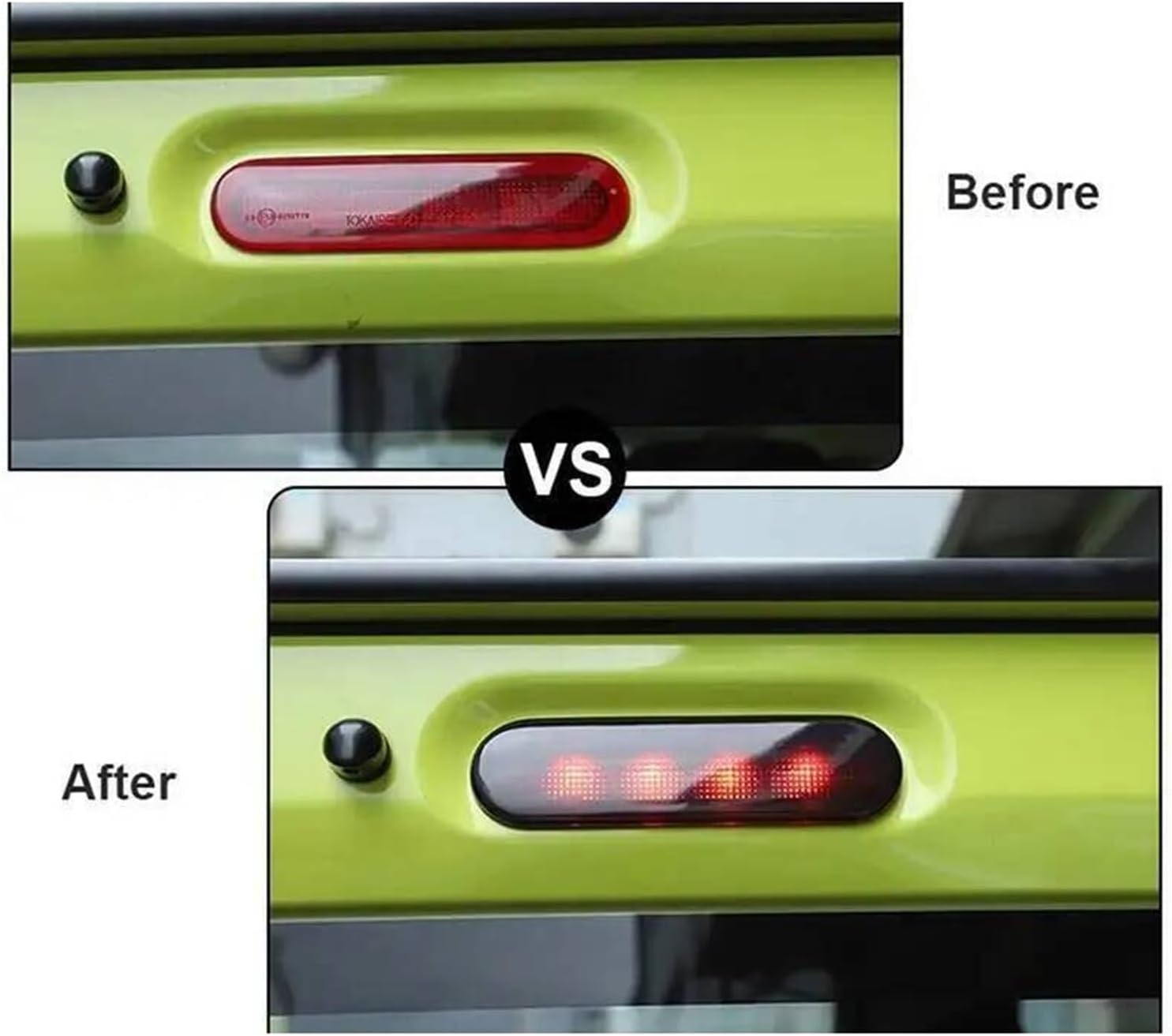 Car High Mounted Brake Light ABS Decoration Cover Compatible With 2019 Up Suzuki Jimny Accesorios Smocked Black Cars Exterior Accessories