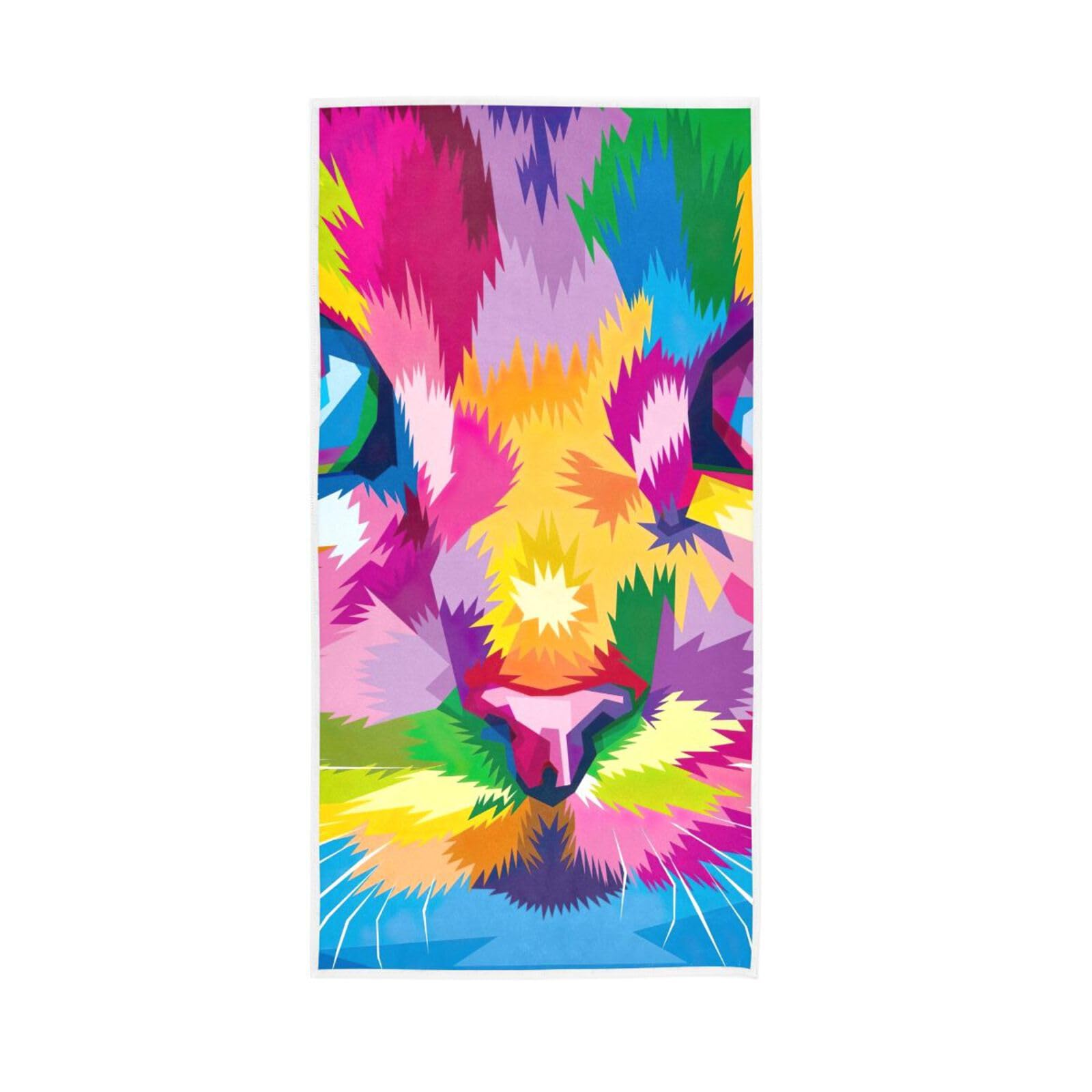 LSRCPD Watercolor Cat Kitchen Hand Towels, 15 x 30 Inches Spa Hand Towels, Decorative Hand Towels Esthetician Towels for Facials
