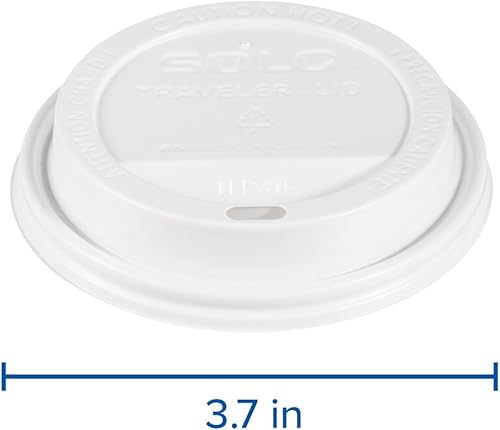 Miniatura 4 de SOLO Cup Company 316SI Bistro Design - Vasos para bebidas calientes, papel, 16 onzas, granate, 20 paquetes de 50 (caja de 1000) TLP316-0007 White
