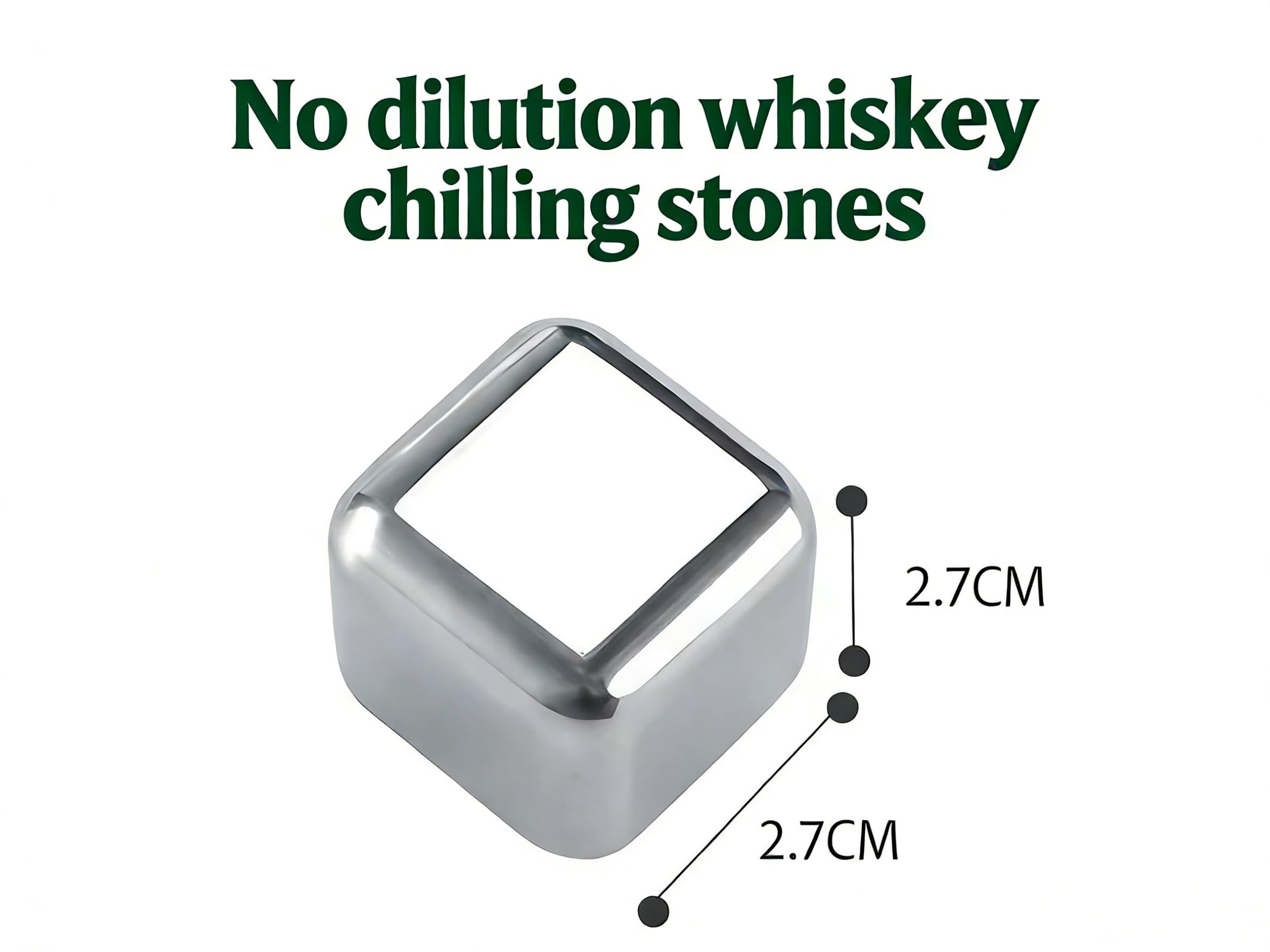 Cooling Cubes, 4-Piece Stainless Steel Chilling Stones for Whiskey — Amazon image 5