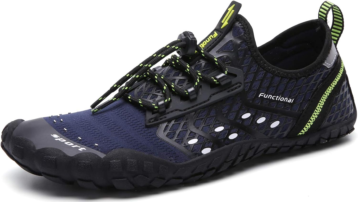  | UBFEN Mens Womens Water Shoes Aqua Shoes Swim Shoes Beach Sports Quick Dry Barefoot for Boating Fishing Diving Surfing with Drainage Driving Yoga Upstream | Water Shoes