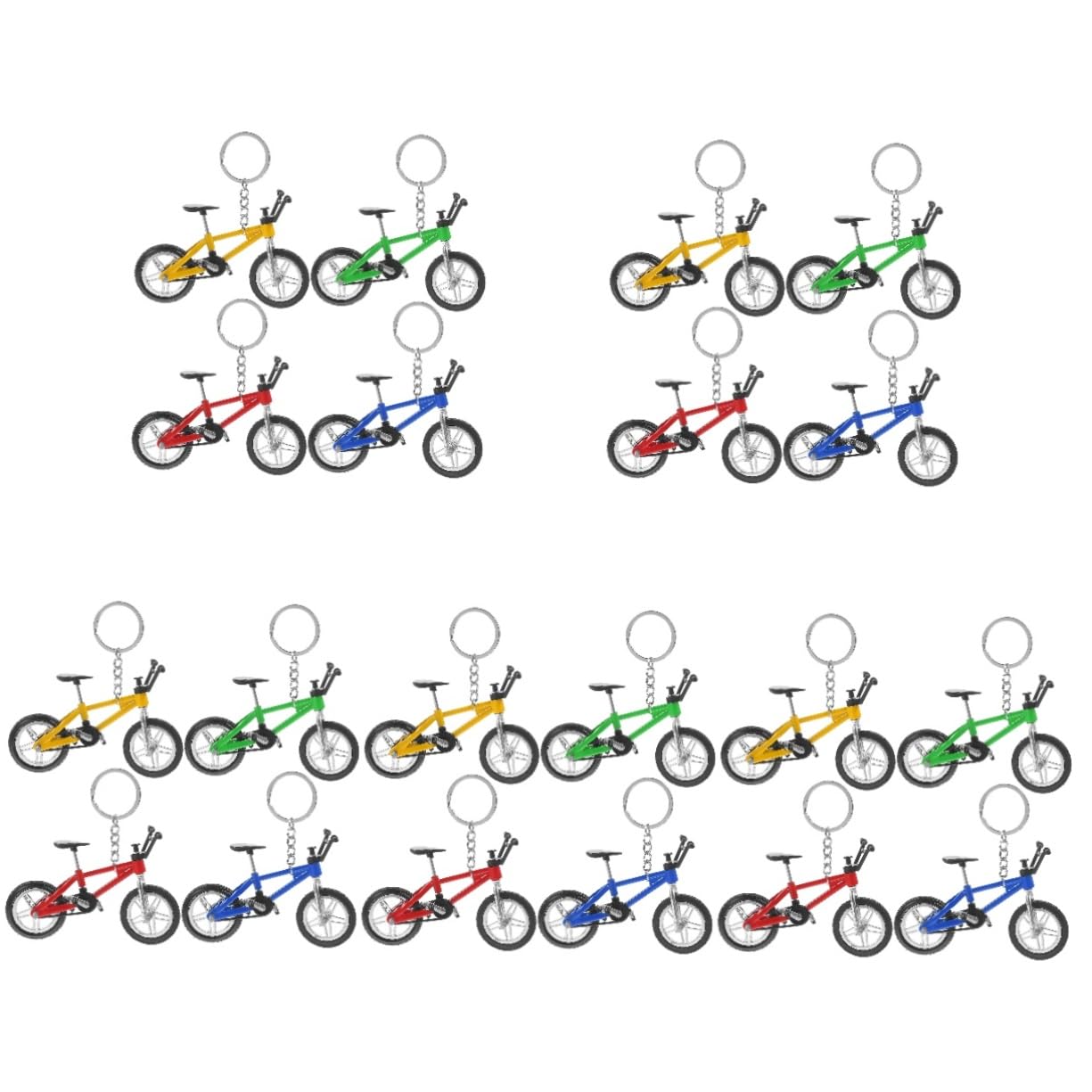 20kawałki Miniaturowych Rowerów Górskich Kluczowe Wisiorki Do Dekoracji Stylowe Akcesoria Dla Miłośników Rowerów i Kolekcjonerów Wysoka Symulacja Biurko Lub Półkę