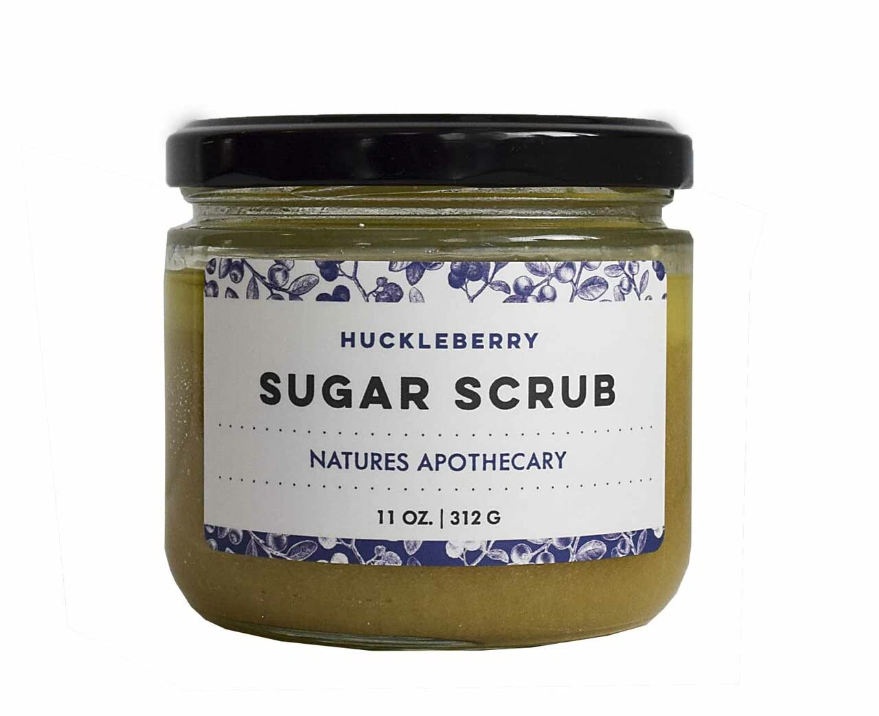 Huckleberry Organic Sugar Scrub for Glowing, Smooth, and Healthy Skin, Hypoallergenic, All-Natural, Plant-Derived, Made in USA by DAYSPA Body Basics