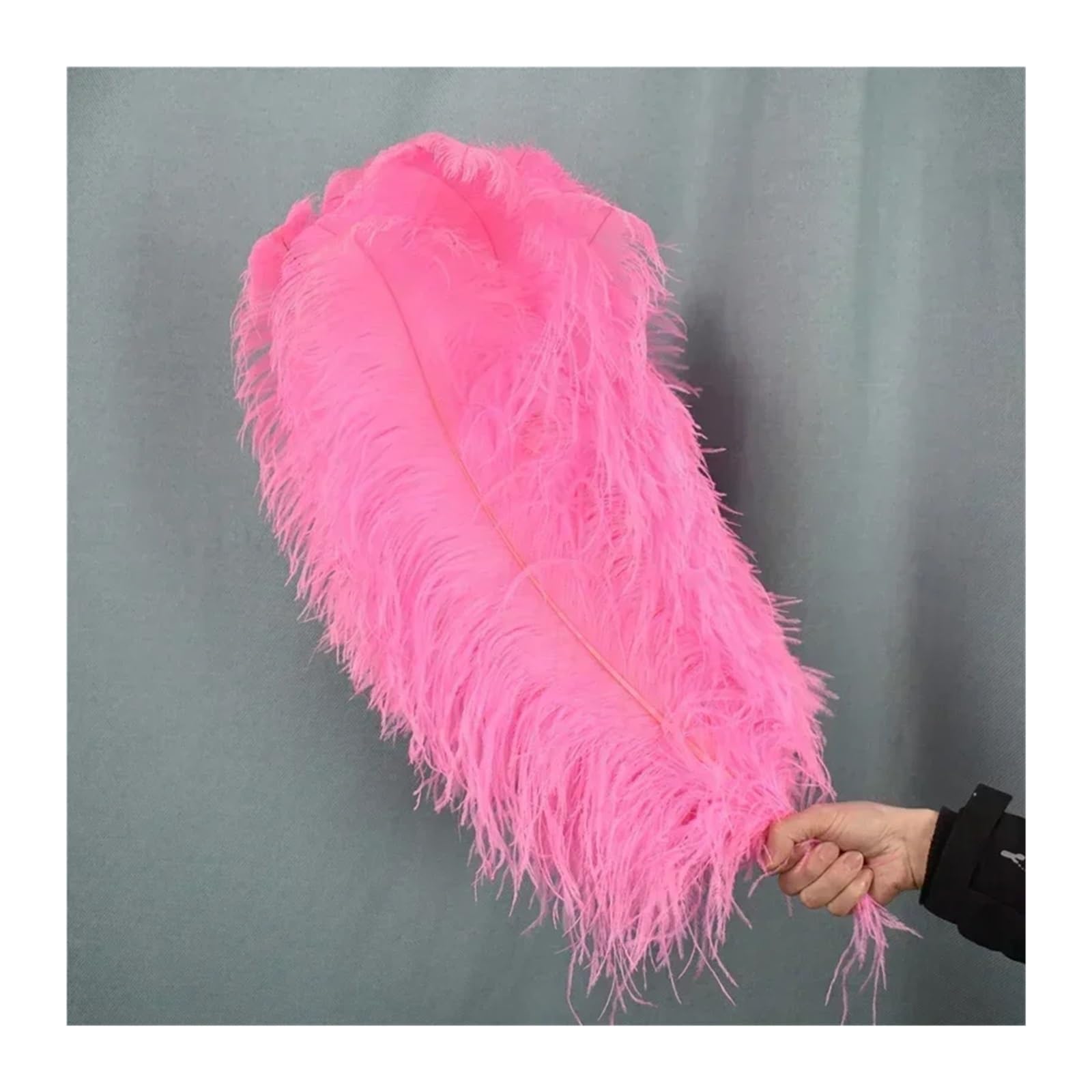 15-70 cm/6-28 "Piuma di Struzzo Rosa Decorazione Piume di Struzzo Artigianato Fai da Te Centrotavola for Feste Accessori da Sposa Decorazione(60-65cm Big Pole,5 PCS)