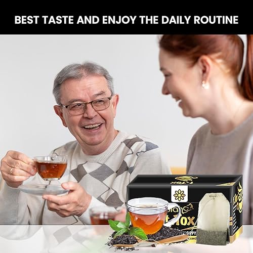 Miniatura 7 de Biah T-Tox - Bolsas de té verde orgánico de limón y jengibre, 20 bolsas, naturalmente sin cafeína, bolsas de té de hierba de limón con hoja de té