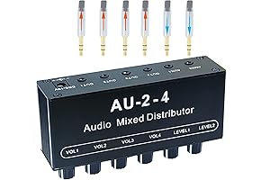 Auxiliary Input Mixing Device: Exceptional 3.5mm Mixer for Audio Enthusiasts
