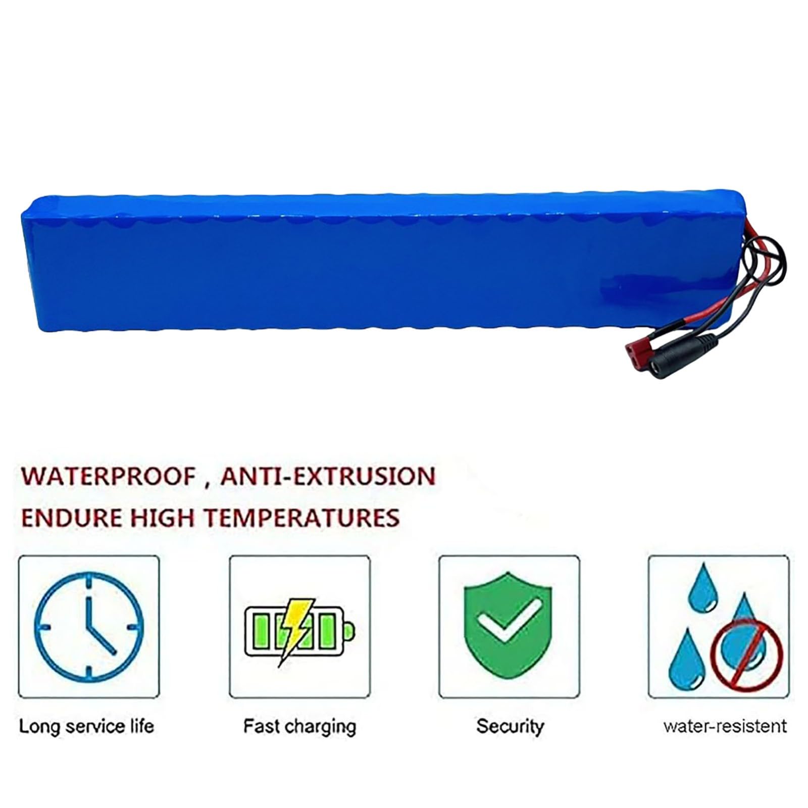 Batería De Litio De Alta Capacidad De 36 V Y 12 Ah, Batería Recargable De Iones De Litio 10S4P con Protección BMS, Batería para Patinete Eléctrico con Cargador.