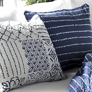 Lush Decor Monique 3 Piece Reversible Print Pattern Blue Quilt Set, King, 3 Count Lush Decor Monique 3 Piece Reversible Print Pattern Blue Quilt Set King 3 Count