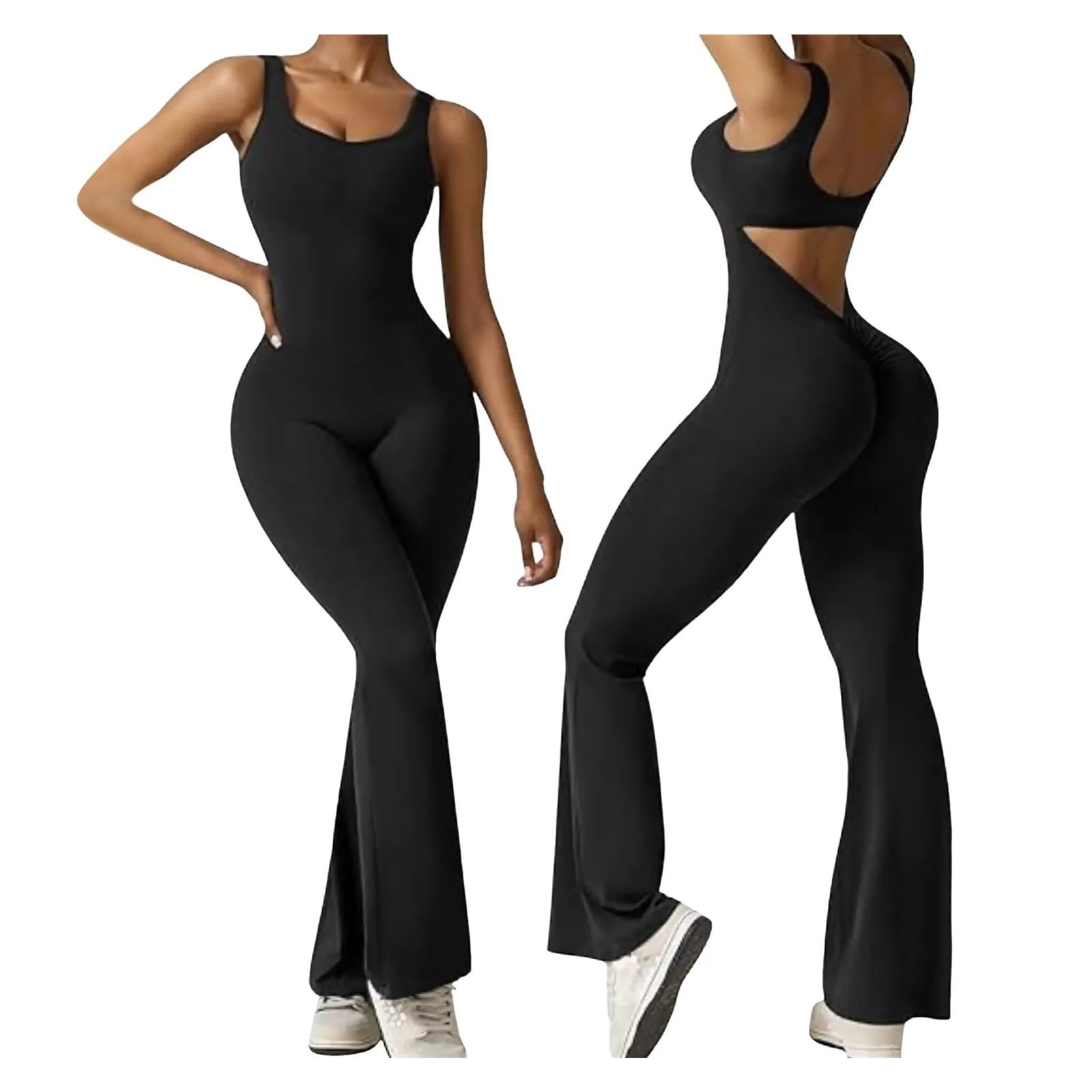 Mono Deportivo Mujer Body de manga larga for mujer, ajustado, sexy, con cuello halter, informal, for yoga, deportivo, talla grande, una pieza, largo completo, elegante, mono