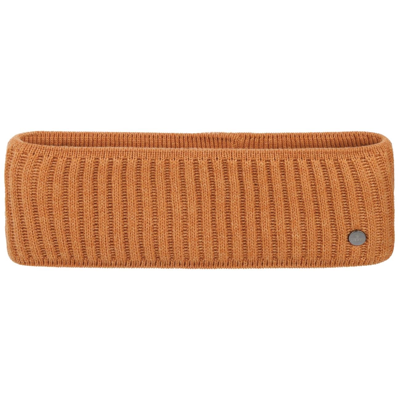 Lierys Ferri Women´s/Men´s Headband (8.5 cm Wide) - Made in Germany - Rib Knit Ear Muffs Made of new Wool - Ear Warmers Lined with Cotton - Head Wrap Autumn/Winter -