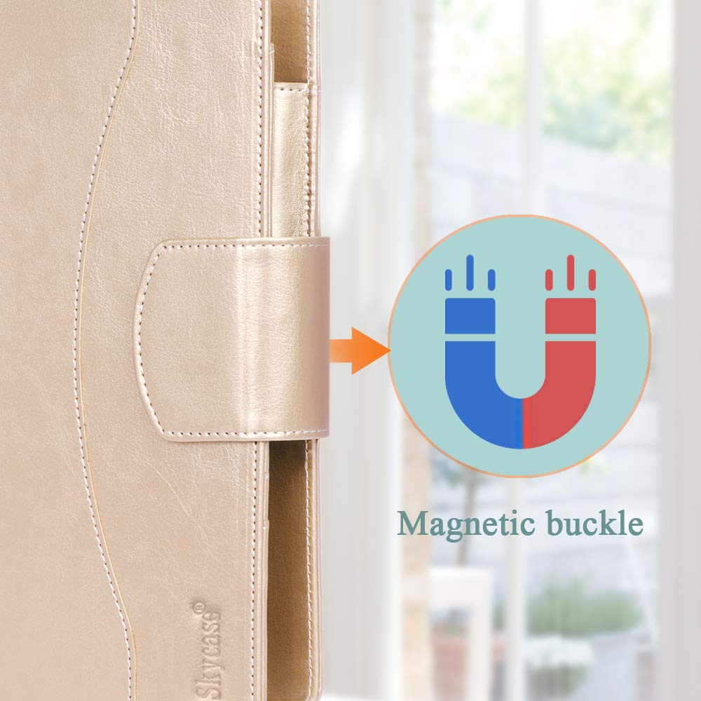 A5 Binder, Skycase Leather A5 Binder, 6 Ring Binder Planner Notebooks