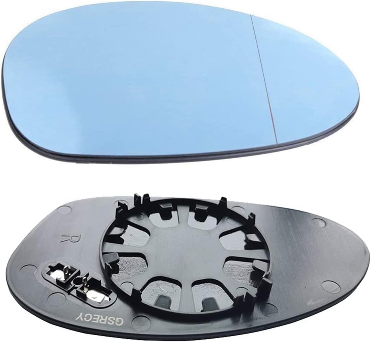 GSRECY Right Side For E82 E90 E91 E92 E46 OEM Door Mirror Glass - Heated (Blue Glass)