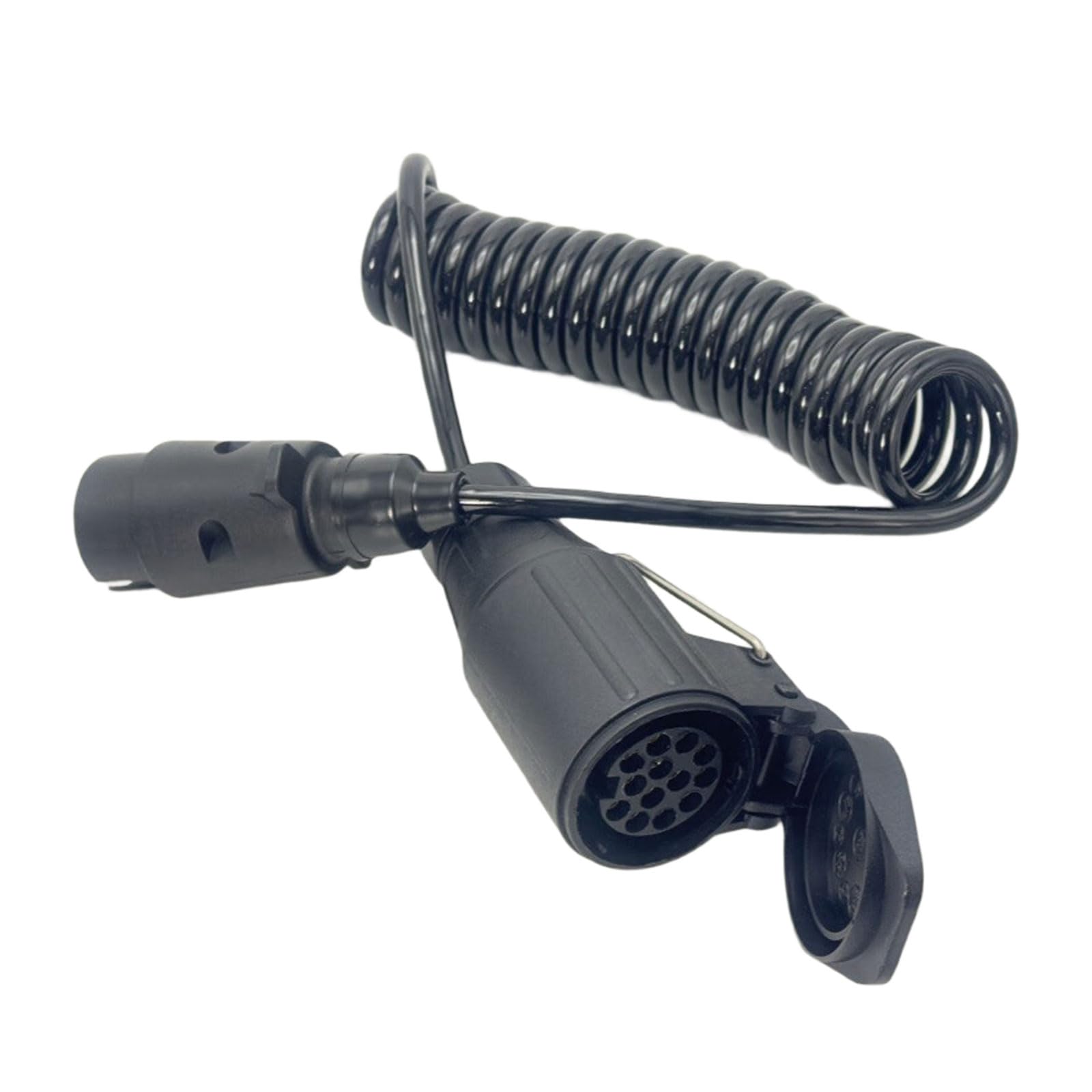 Odporny na zużycie adapter 12 V 7-pinowy na 13-pinowy złącze elektryczne spirale konstrukcja kabla holowniczego ABS złącze okablowania przyczepy