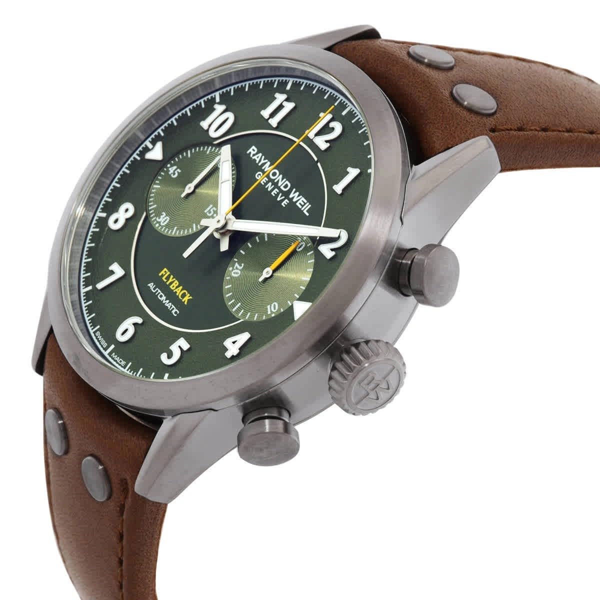 Raymond Weil Męski chronograf automatyczny zegarek Freelancer Swiss Made