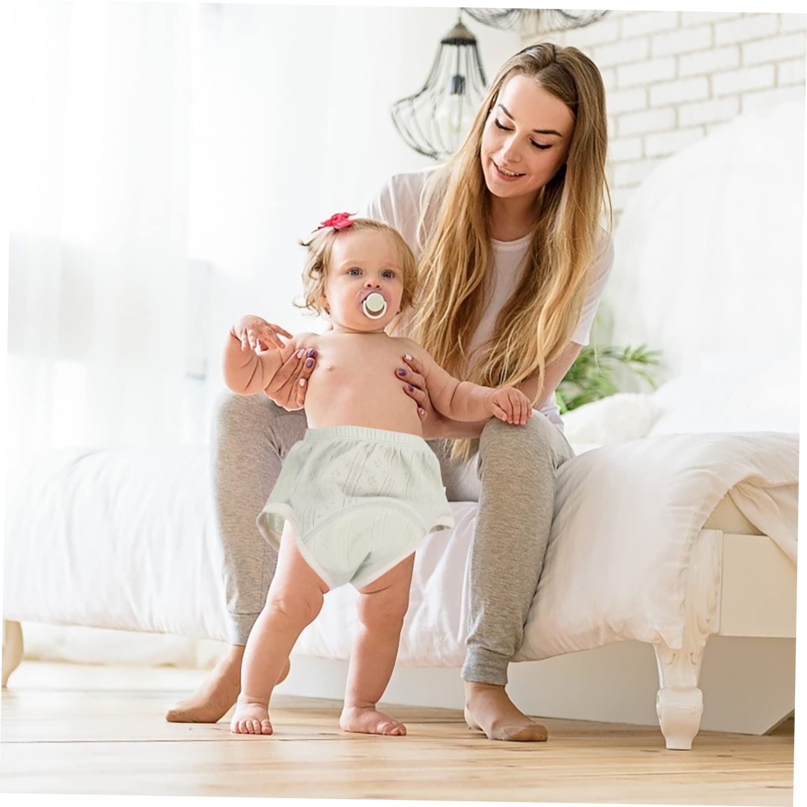 ibasenice 3 Juegos De De Entrenamiento De Algodón Para Bebés Niñas Y Niños Pequeños Pantalones De Entrenamiento Para Ir Al Baño Absorbentes Cómodos Lavables A Máquina 2 Unidades X 3