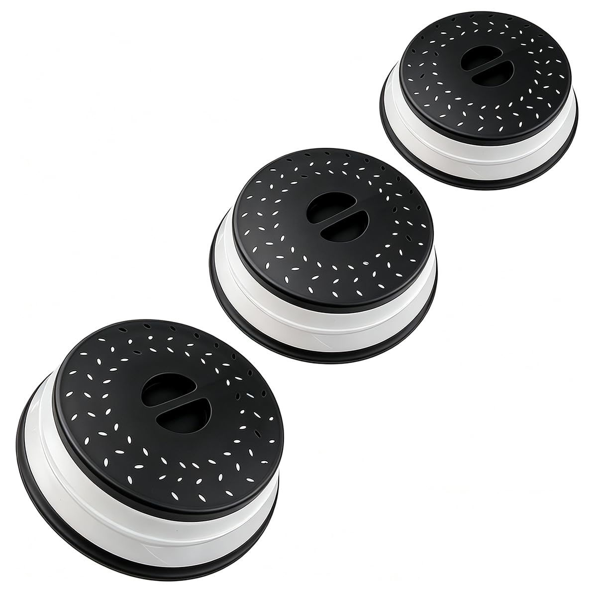Set of 3 Collapsible Microwave Splatter Cover