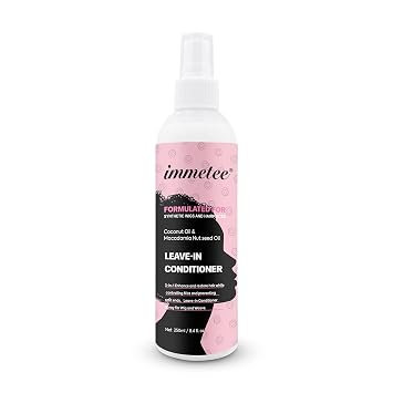 immetee Leave-In Hair Conditioner for Wig, Weave & Braid, Wig Moisturing & Hydrating Detangler Hair Mist, Heat Protectant Spray for Black Women & Men. 250Ml/8.4Fl. Oz