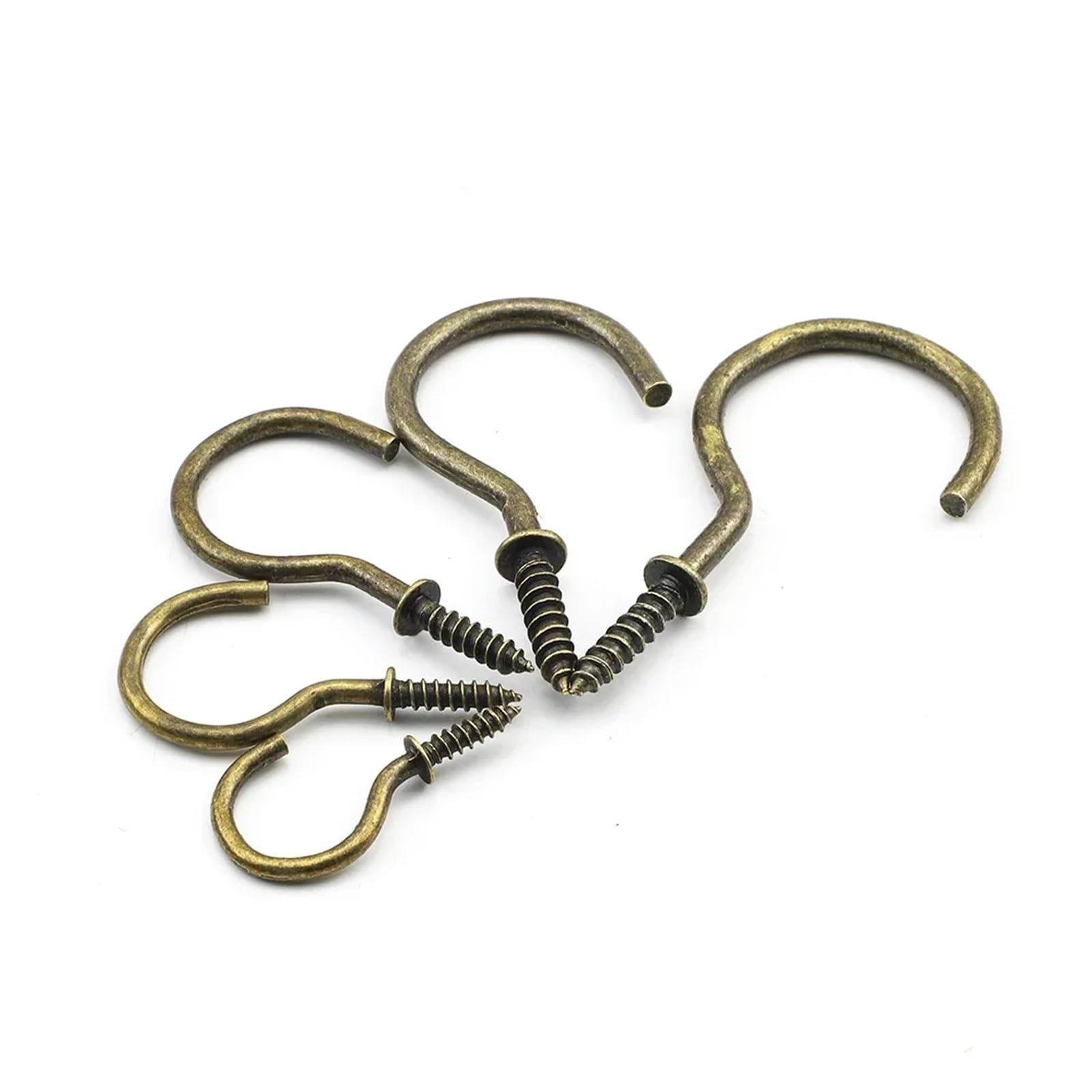 Wkręty z haczykami na kubki 10-30 szt. Wkręty z haczykami na kubki 1/2"-2" Wkręcany wkręt samogwintujący do sufitu(1",20pcs)