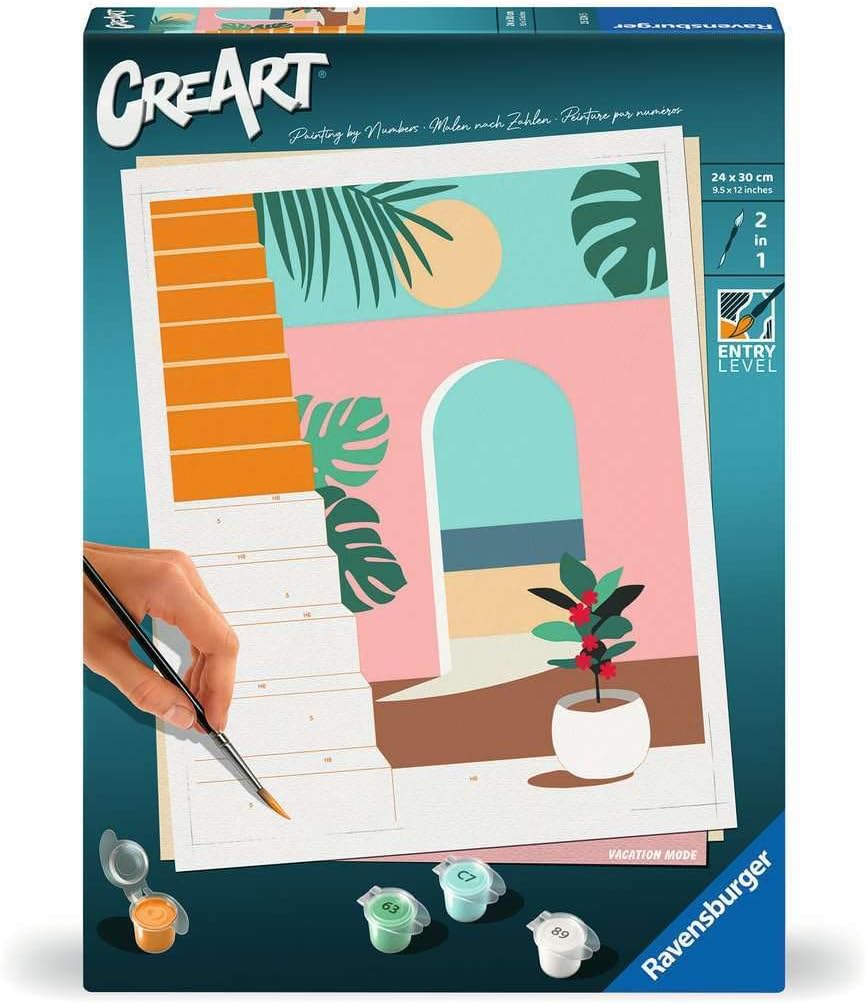 Ravensburger CreArt - Malen nach Zahlen 25524 - Urlaubmode - from 12 Years for Einsteiger