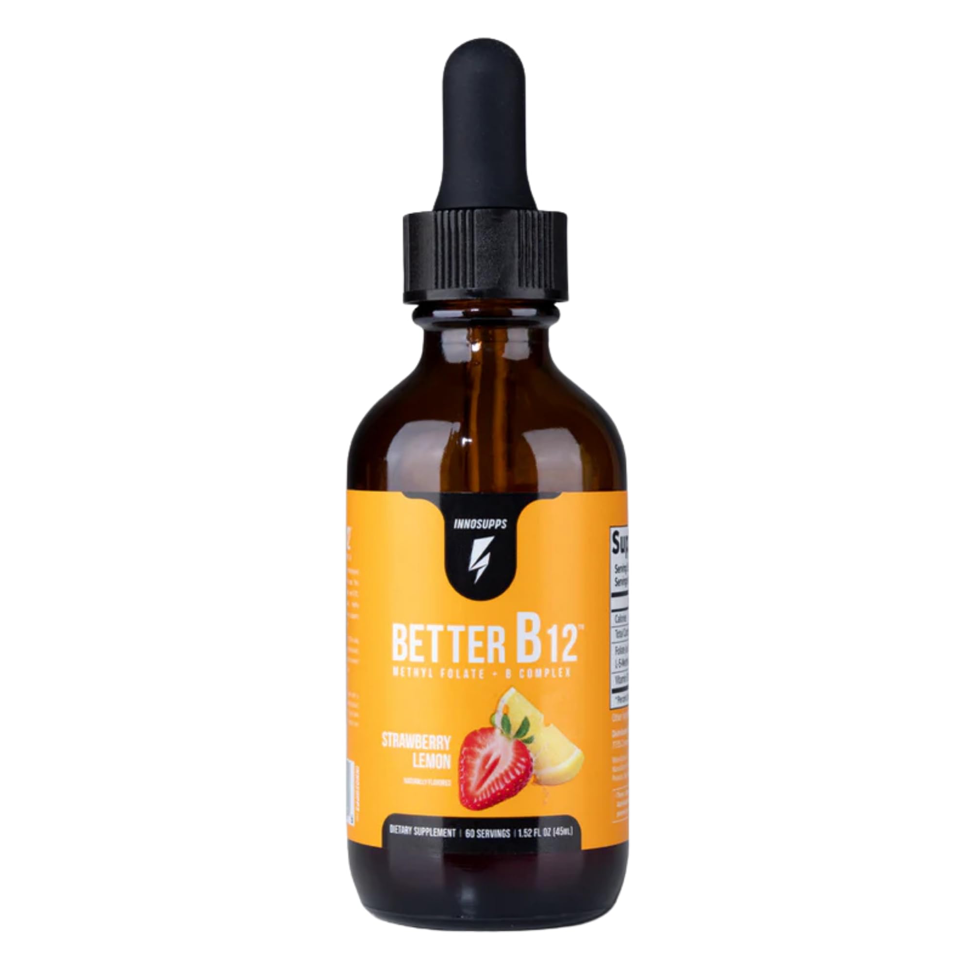 InnoSupps Better B12 Liquid Drops, Unflavored, 60 Servings
