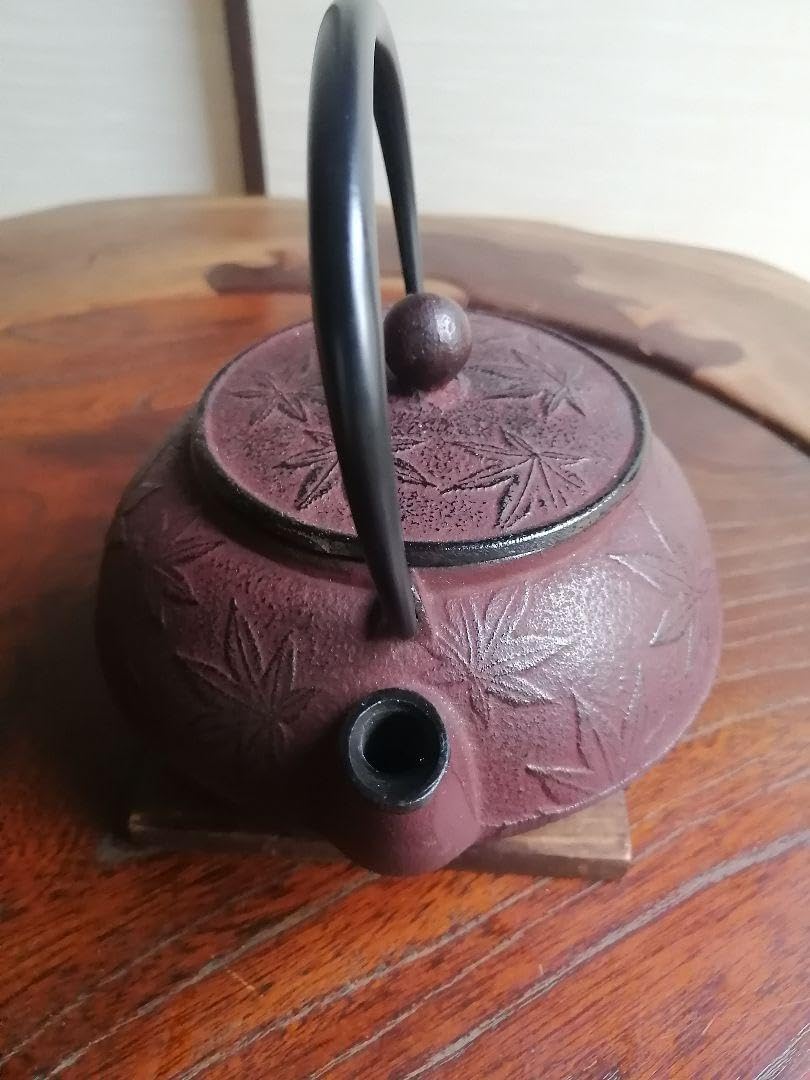 Amazon | 南部鉄器 岩鋳の急須 5型 カエデ模様 エビ茶 | ノーブランド