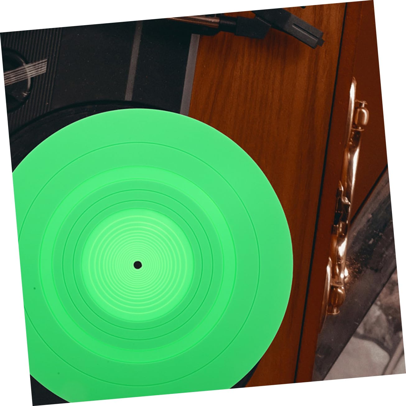 Vaguelly 2stücke Vinylmatte aus Silikon für Plattenspieler Ersatzmatte für Schallplattenschutz Plattenspielermatte Schutzmatten für Vinyl-schallplatten