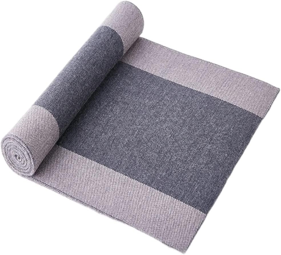 HBJWOV Scarf Men's Autumn and Winter Casual Business Plaid Thickened Warm Neck Cashmere Long