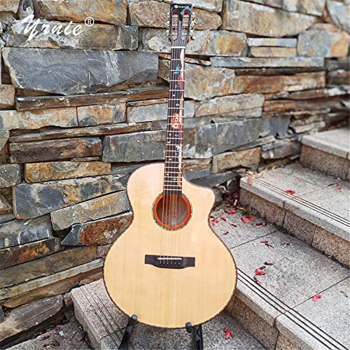 YLiansong-home Guitare Acoustique Tête Classique 41 Pouces Veneer Spruce Mahogany Folk Guitar en Bois pour Débutant… - Les Beatles, Paul McCartney, John Lennon, RIngo Starr, George Harrison YLiansong-home Guitare Acoustique Tête Classique 41 Pouces Veneer Spruce Mahogany Folk Guitar en Bois pour Débutant… – Image 4