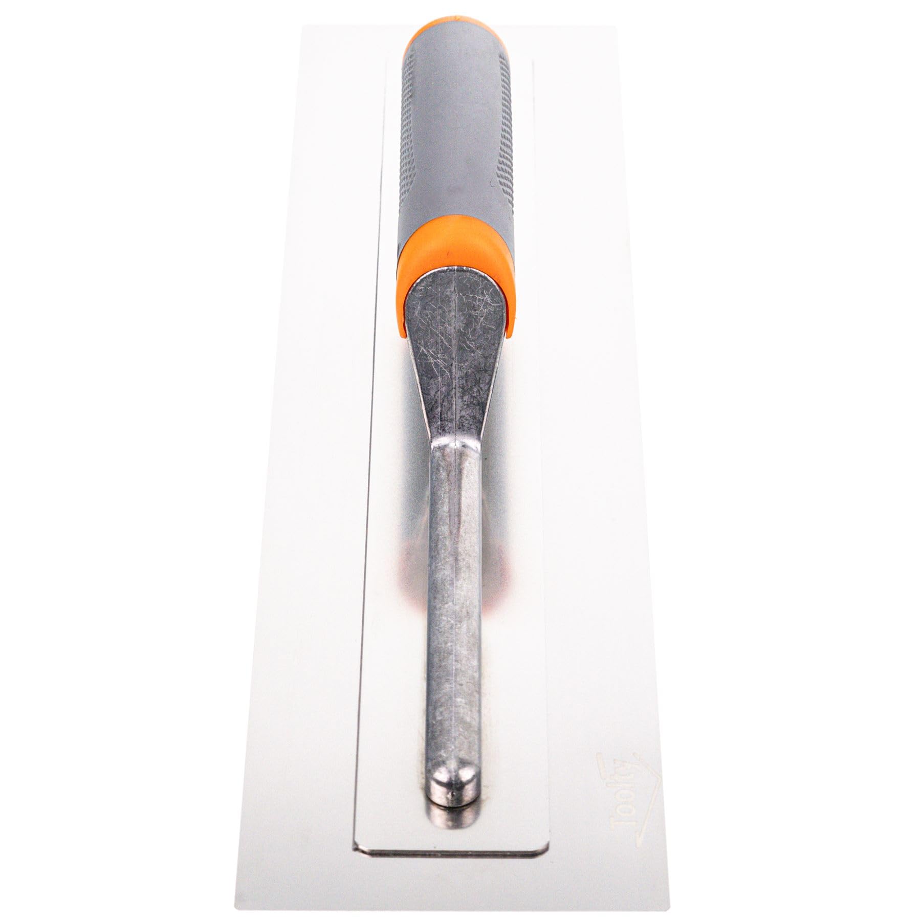 Paleta de acabado de yeso ultra flexible, herramienta manual de acabado de acero inoxidable, con mango de agarre suave, 40,6 cm
