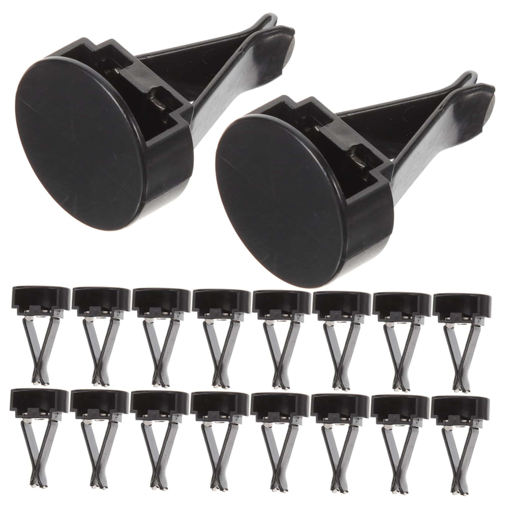 Clip per Bocchetta di Ventilazione Auto 100pezzi Plastico | Fissaggio Saldo, Forza Regolabile, Accessori in Gesso Inclusi, Design Semplice per Auto e Interni