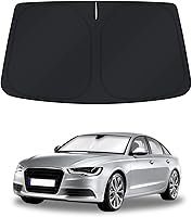 Vista 16 de KUST Parasol para parabrisas para BMW X1 F48 2016, 2017, 2018, 2019, 2020, 2021, 2022, accesorios de ajuste personalizado, parasol plegable