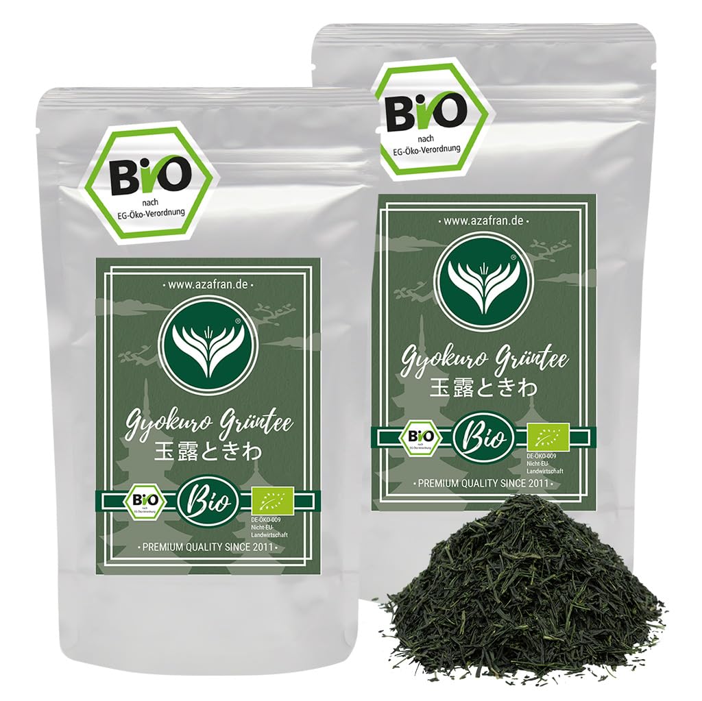 Azafran BIO Gyokuro Tee - Japanischer Premium Grüntee - Original aus Japan 500g