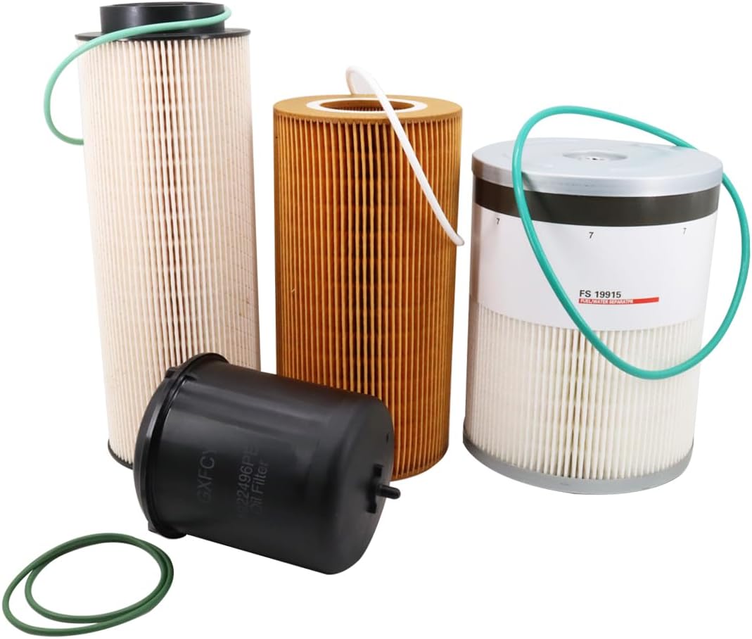 1948921 Oil Filter 1922496 Oil Filter 2277129 Fuel Water Separator Filter FS19915 Fuel Water Separator Filter Kit Compatible With Paccar MX-13 Engine