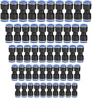 Vista 1 de Conectores de empuje rectos, 4/6/8/10/0.472 in de liberación rápida, kit de accesorios de plástico de liberación rápida, 50 piezas de accesorios