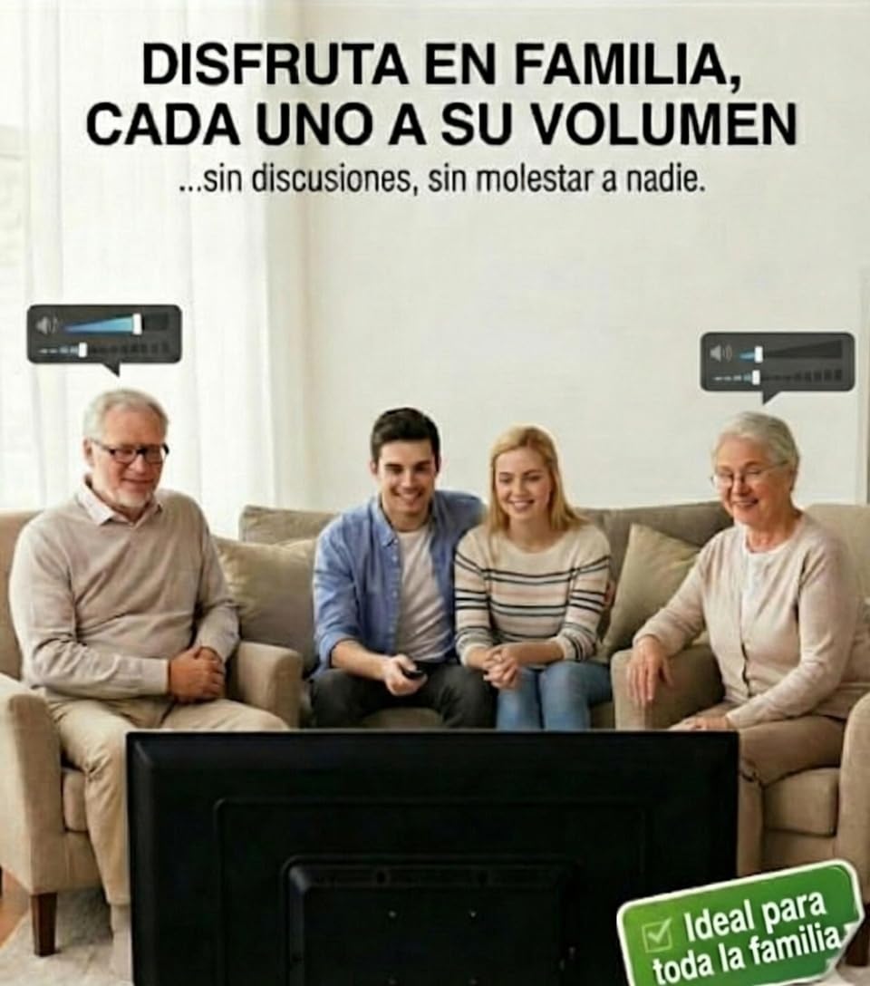 Auriculares INALAMBRICOS Bluetooth TOSHLINK TV