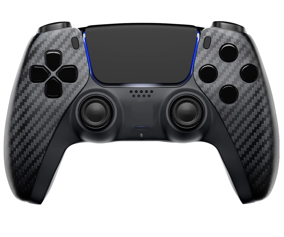 Product image of MODDEDZONE Wireless Controller for PS5 with Exclusive and Unique Designs Compatible with PlayStation 5 and PC - The Ideal Christmas Gift for Gaming Enthusiasts - Expertly Crafted in USA(Carbon)