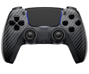 MODDEDZONE Wireless Controller for PS5 with Exclusive and Unique Designs Compatible with PlayStation 5 and PC - The Ideal Christmas Gift for Gaming Enthusiasts - Expertly Crafted in USACarbon