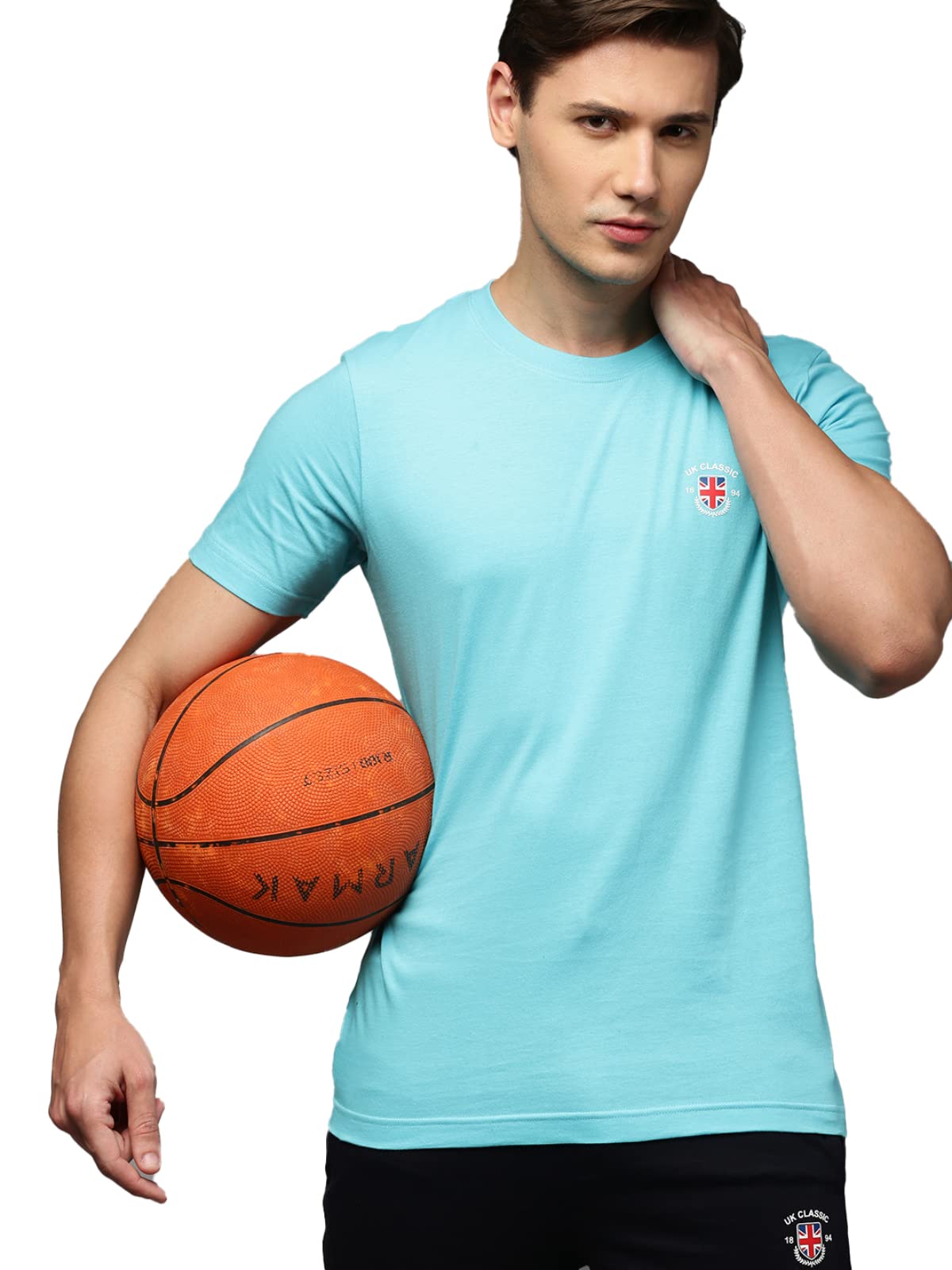 onn UK Classic Men's Premium Combed Cotton Round Neck Half Sleeves Solid T-Shirt-picture-21