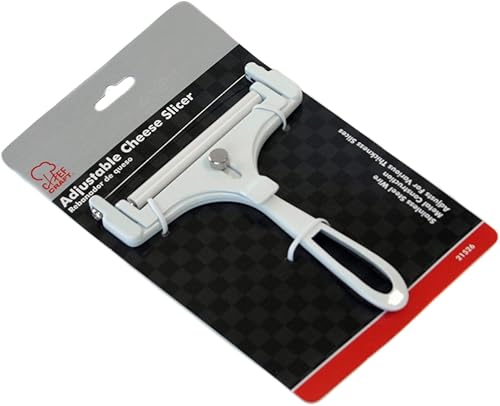 Miniatura 2 de Chef Craft Seleccione rebanador de queso, 6 pulgadas de largo 4 pulgadas de alambre de acero inoxidable, blanco