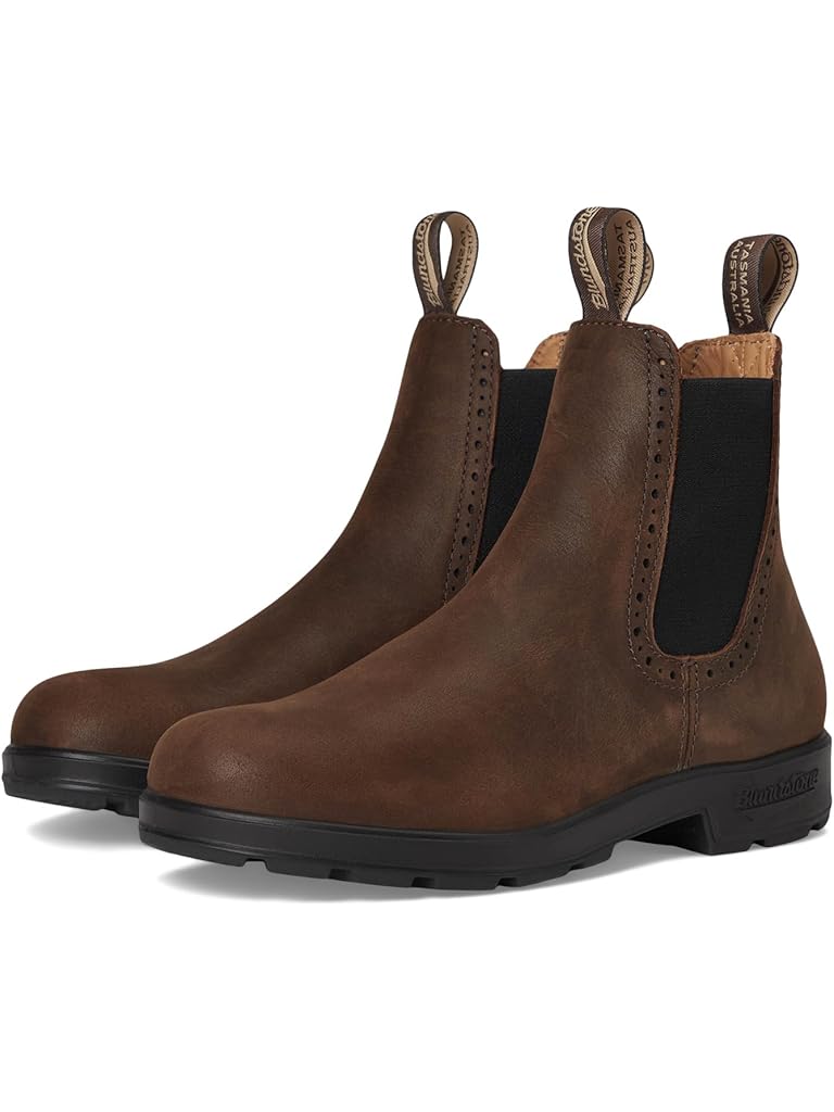 Brown Blundstone High-Top Chelsea Boots
