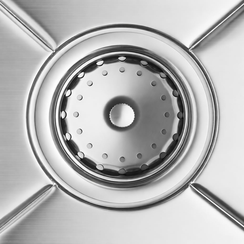 Commercial Stainless Steel Utility Sink with Backsplash, Single Compartment, 32" x 16" x 12" Deep Bowl, 16-Gauge - for Janitorial Area, Commercial Kitchen, Garage, Laundry Room