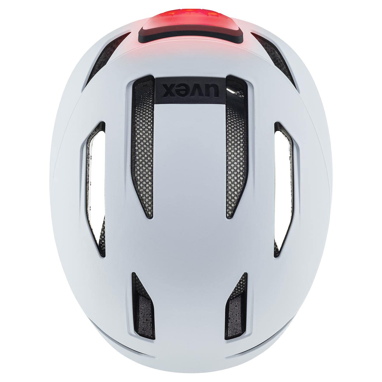 uvex urban planet LED, kask rowerowy unisex-dorosły, cloud matt, 54-58 cm