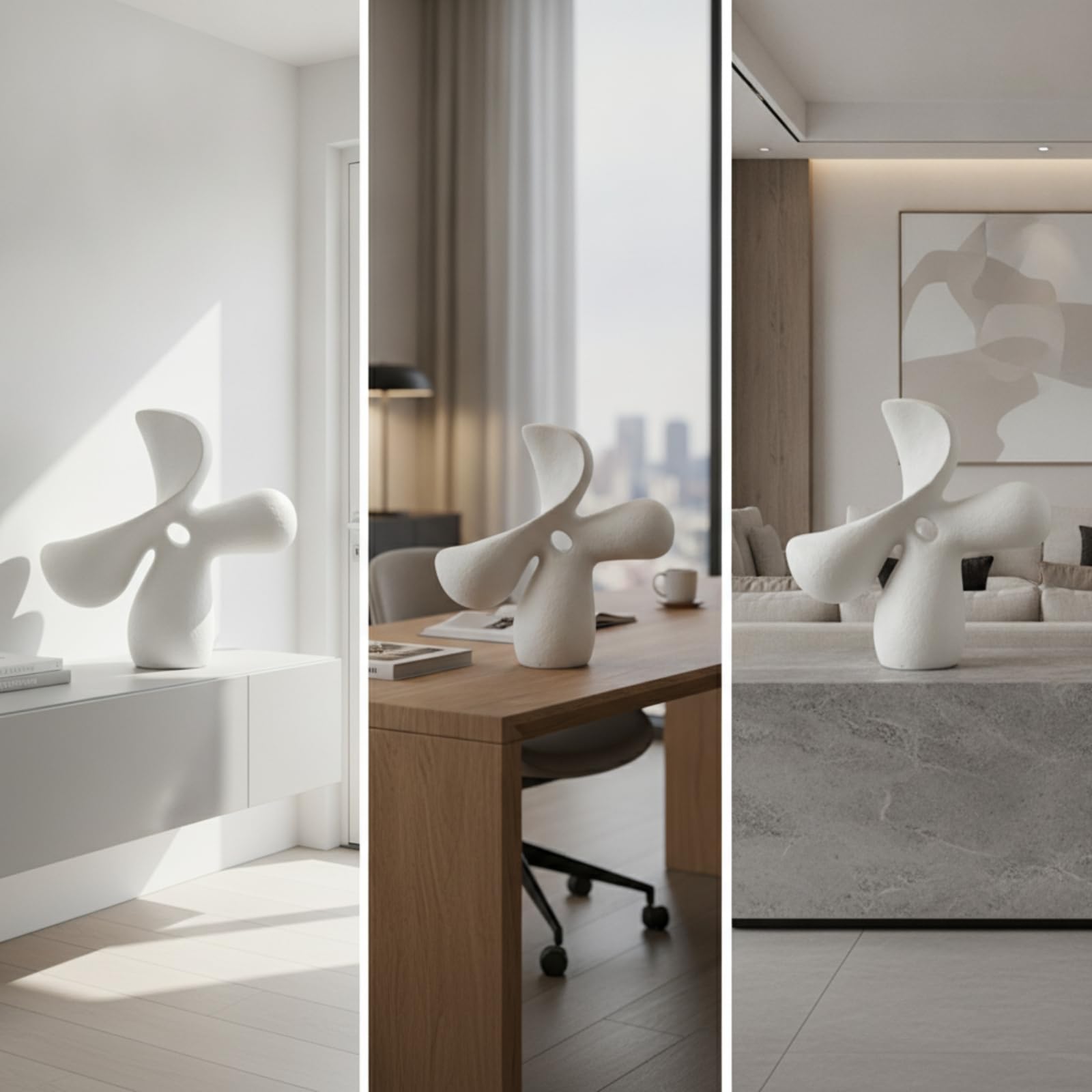 Escultura Conceptual Belleza en Lo Sencillo Adorno Mesa Estatua para Estantería, Recibidor
