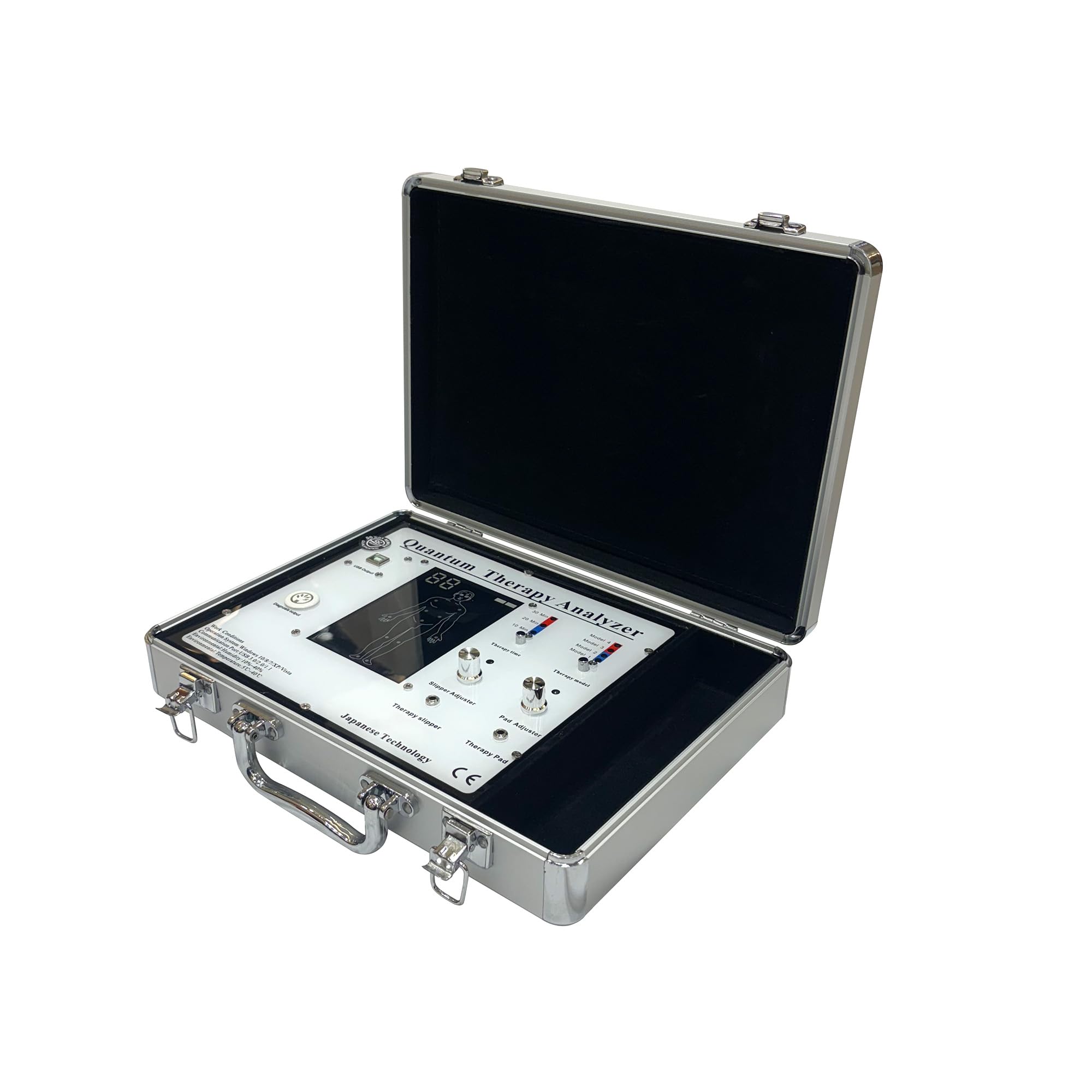 ARG Healthcare 30G Quantum Body Analyzer Therapy Machine for Full Body Checkup Latest Japanese Technology Comes with Rod, Slipper, Ball or Patches 4 Modes Tens Therapy Generate 55 Reports (Women, Men, Children) Work in Windows 10