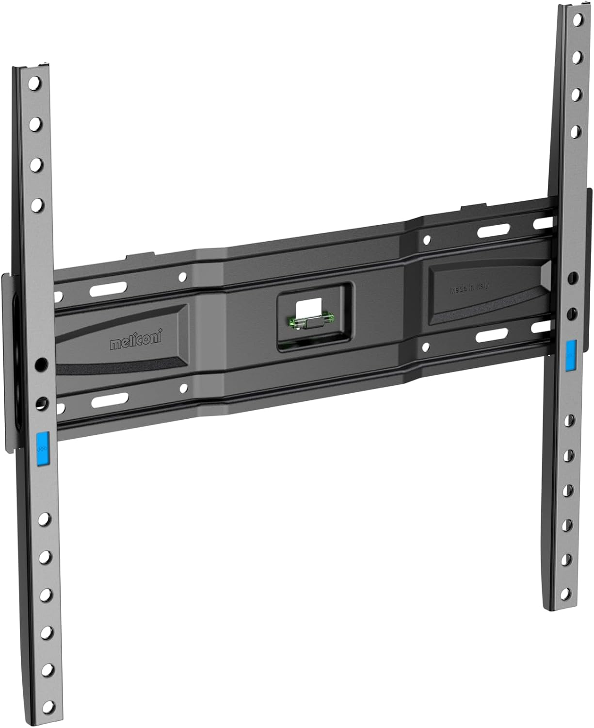 Meliconi SpaceSystem Flat 400 Slim – Ultra Slim TV Wall Bracket for 40"-82" TVs, VESA 200 x 200/300 x 300/400 x 400 cm / 50 kg/Suitable for Plasterboard, Made in Italy