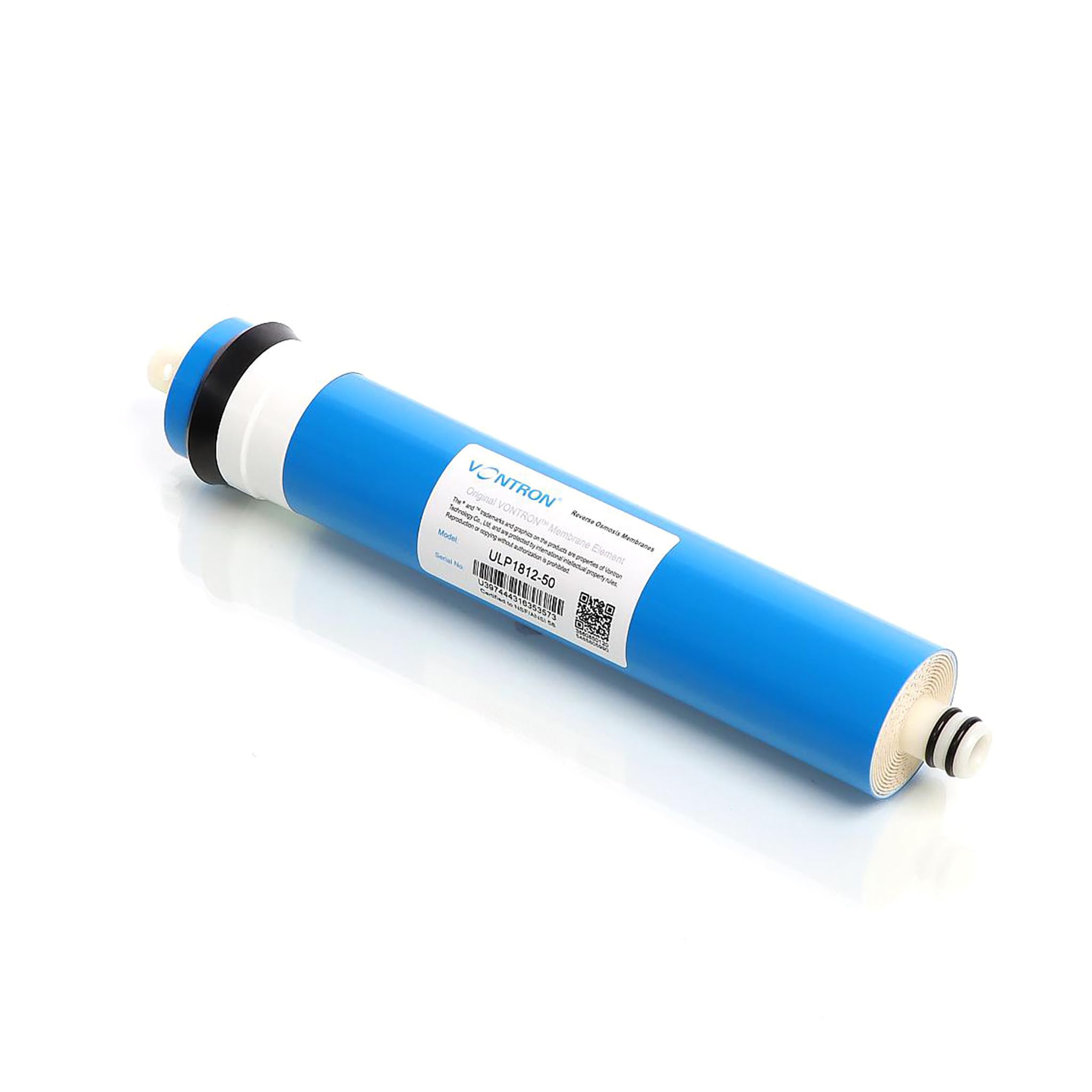 Naturewater Membrana osmosi inversa, capacità di filtrazione 50 GPD 190 l/​giorno, per depuratori acqua 10″ 254 mm