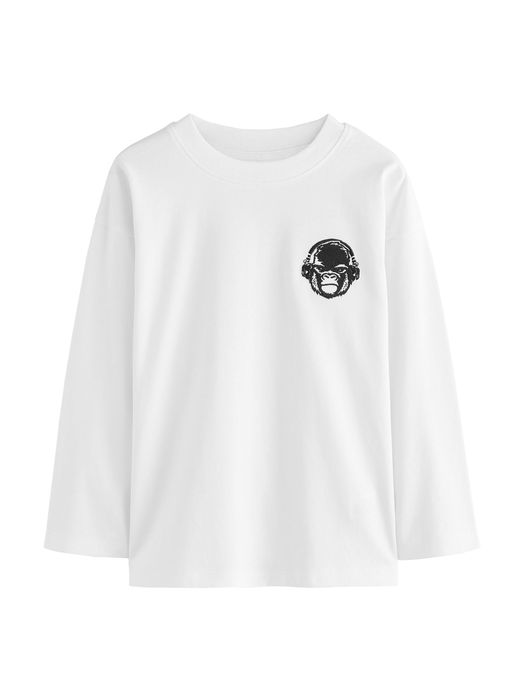 NEXT Jungen 4er-Pack Langarmshirts mit Kleiner Grafik