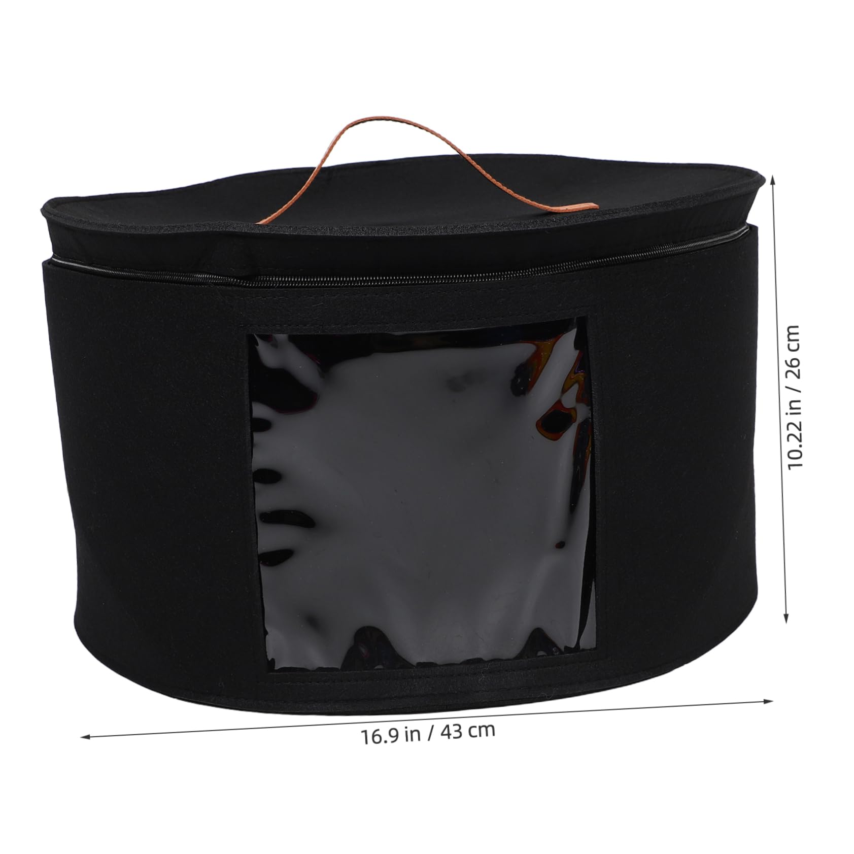 STOBAZA Collapsible Hat Box for Women Large Straw Storage Box Lid for Cowboy Hats Baseball Caps Xcm