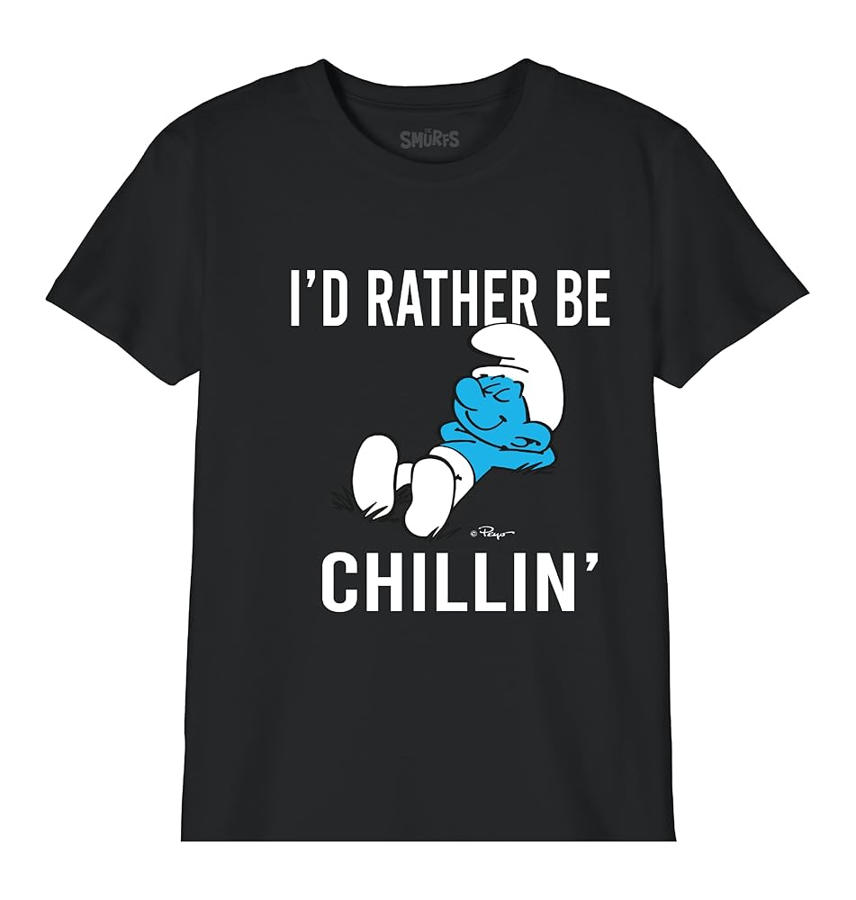 The Smurfs Jungen T-Shirt - Offizielles Schlümpfe Fußball Shirt